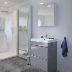 GoodHome Imandra & Mila Grey Freestanding Vanity Unit & Basin Set (W)604mm 14 GoodHome Imandra & Mila Grey Freestanding Vanity Unit & Basin Set (W)604mm -Crystal Bathware goodhome imandra mila grey freestanding vanity unit basin set w 604mm3663602312383 01i bq