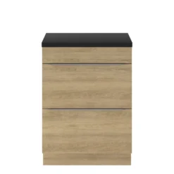 GoodHome Imandra Natural Oak Effect Bathroom Cabinet (H)82cm (W)60cm -Crystal Bathware goodhome imandra natural oak effect bathroom cabinet h 82cm w 60cm3663602526766 21c