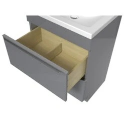 GoodHome Imandra & Nira Grey Freestanding Vanity Unit & Basin Set (W)604mm 11 GoodHome Imandra & Nira Grey Freestanding Vanity Unit & Basin Set (W)604mm -Crystal Bathware goodhome imandra nira grey freestanding vanity unit basin set w 604mm3663602312604 36c bq