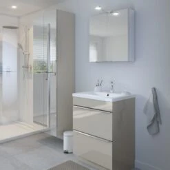 GoodHome Imandra & Nira Taupe Freestanding Vanity Unit & Basin Set (W)604mm 11 GoodHome Imandra & Nira Taupe Freestanding Vanity Unit & Basin Set (W)604mm -Crystal Bathware goodhome imandra nira taupe freestanding vanity unit basin set w 604mm3663602312673 05i bq