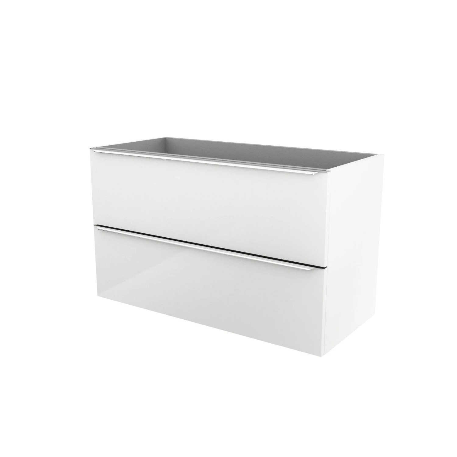 GoodHome Imandra & Nira White Wall-mounted Vanity Unit & Basin Set (W)1004mm 5 GoodHome Imandra & Nira White Wall-mounted Vanity Unit & Basin Set (W)1004mm - Image 3