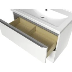 GoodHome Imandra & Nira White Wall-mounted Vanity Unit & Basin Set (W)804mm 15 GoodHome Imandra & Nira White Wall-mounted Vanity Unit & Basin Set (W)804mm -Crystal Bathware goodhome imandra nira white wall mounted vanity unit basin set w 804mm3663602313434 06c bq