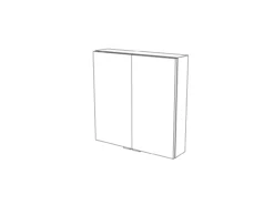 GoodHome Imandra Oak Effect Double Wall Cabinet (W)600mm (H)600mm -Crystal Bathware goodhome imandra oak effect double wall cabinet w 600mm h 600mm3663602526865 01t