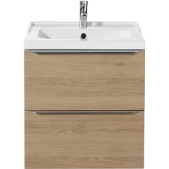 GoodHome Imandra Oak Effect Oak Effect 0 Door Wall-mounted Bathroom Basin Cabinet (W)600mm (H)600mm -Crystal Bathware goodhome imandra oak effect oak effect 0 door wall mounted bathroom basin cabinet w 600mm h 600mm3663602526728 01bq