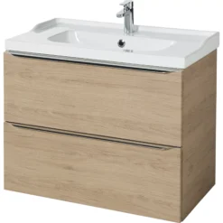 GoodHome Imandra Oak Effect Oak Effect 0 Door Wall-mounted Bathroom Basin Cabinet (W)800mm (H)600mm -Crystal Bathware goodhome imandra oak effect oak effect 0 door wall mounted bathroom basin cabinet w 800mm h 600mm3663602526735 03bq
