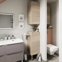 GoodHome Imandra Oak Effect Single Deep Wall Cabinet (W)400mm (H)900mm 23 GoodHome Imandra Oak Effect Single Deep Wall Cabinet (W)400mm (H)900mm -Crystal Bathware goodhome imandra oak effect single deep wall cabinet w 400mm h 900mm3663602526827 02i