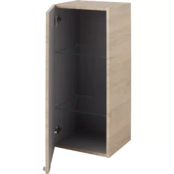 GoodHome Imandra Oak Effect Single Deep Wall Cabinet (W)400mm (H)900mm 19 GoodHome Imandra Oak Effect Single Deep Wall Cabinet (W)400mm (H)900mm -Crystal Bathware goodhome imandra oak effect single deep wall cabinet w 400mm h 900mm3663602526827 03bq
