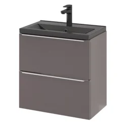 GoodHome Imandra Slimline Gloss Warm Grey Wall-mounted Bathroom Cabinet (H)60cm (W)60cm -Crystal Bathware goodhome imandra slimline gloss warm grey wall mounted bathroom cabinet h 60cm w 60cm5059340393629 25c