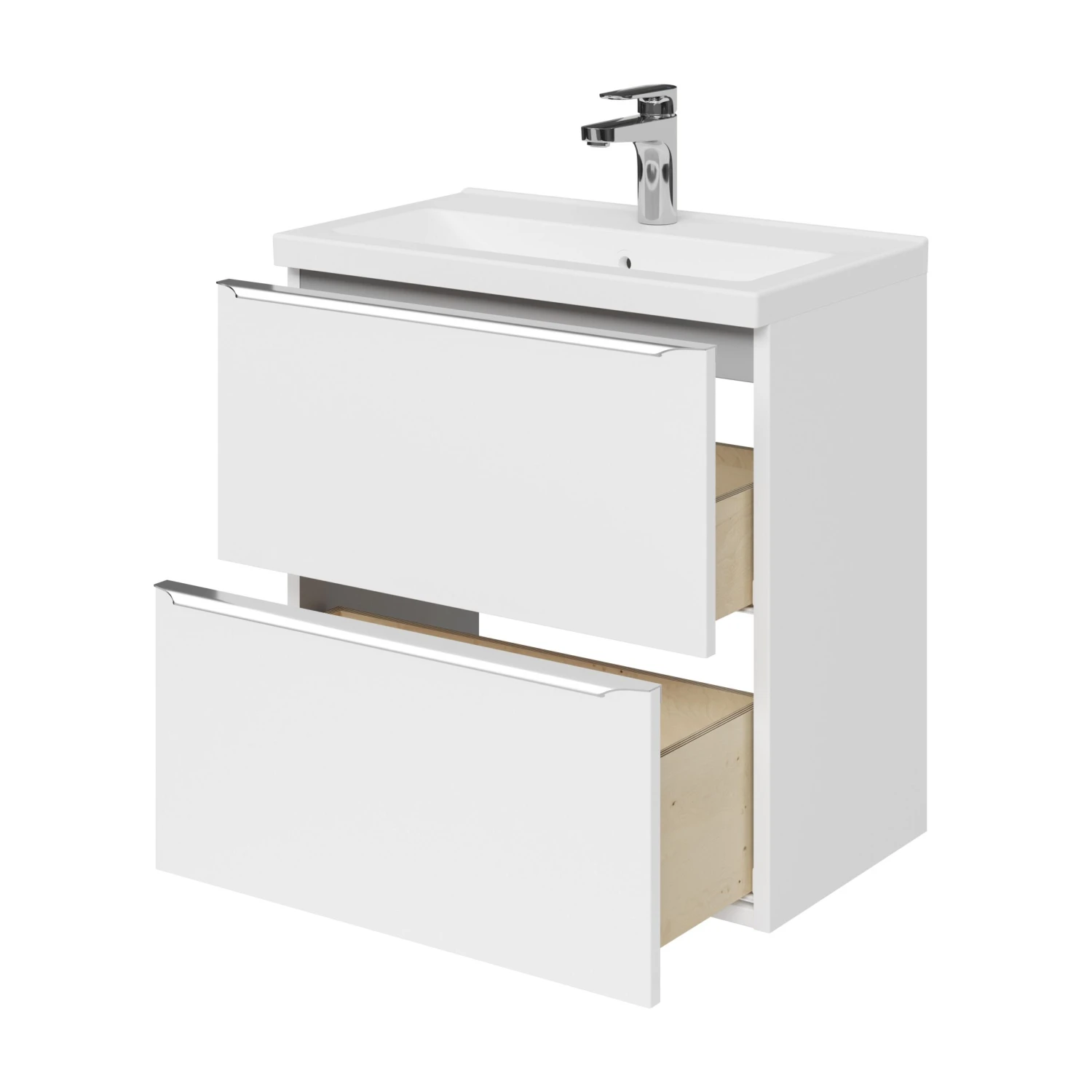 GoodHome Imandra Slimline Gloss White Wall-mounted Bathroom Cabinet (H)60cm (W)60cm 7 GoodHome Imandra Slimline Gloss White Wall-mounted Bathroom Cabinet (H)60cm (W)60cm - Image 5