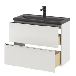 GoodHome Imandra Slimline Gloss White Wall-mounted Bathroom Cabinet (H)60cm (W)80cm -Crystal Bathware goodhome imandra slimline gloss white wall mounted bathroom cabinet h 60cm w 80cm5059340393001 26c