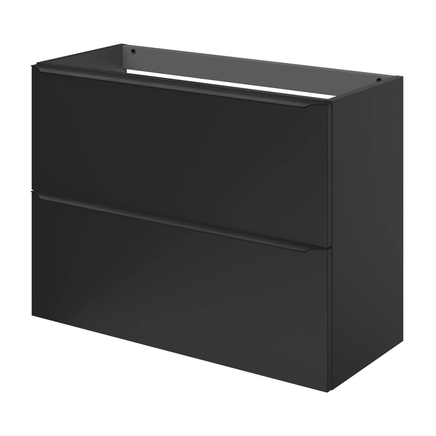 GoodHome Imandra Slimline Matt Black Wall-mounted Bathroom Cabinet (H)60cm (W)80cm 3 GoodHome Imandra Slimline Matt Black Wall-mounted Bathroom Cabinet (H)60cm (W)80cm