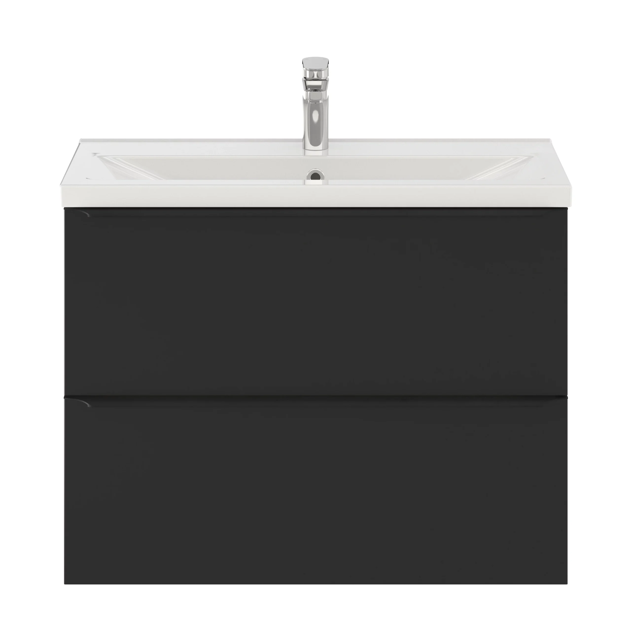GoodHome Imandra Slimline Matt Black Wall-mounted Bathroom Cabinet (H)60cm (W)80cm 6 GoodHome Imandra Slimline Matt Black Wall-mounted Bathroom Cabinet (H)60cm (W)80cm - Image 4