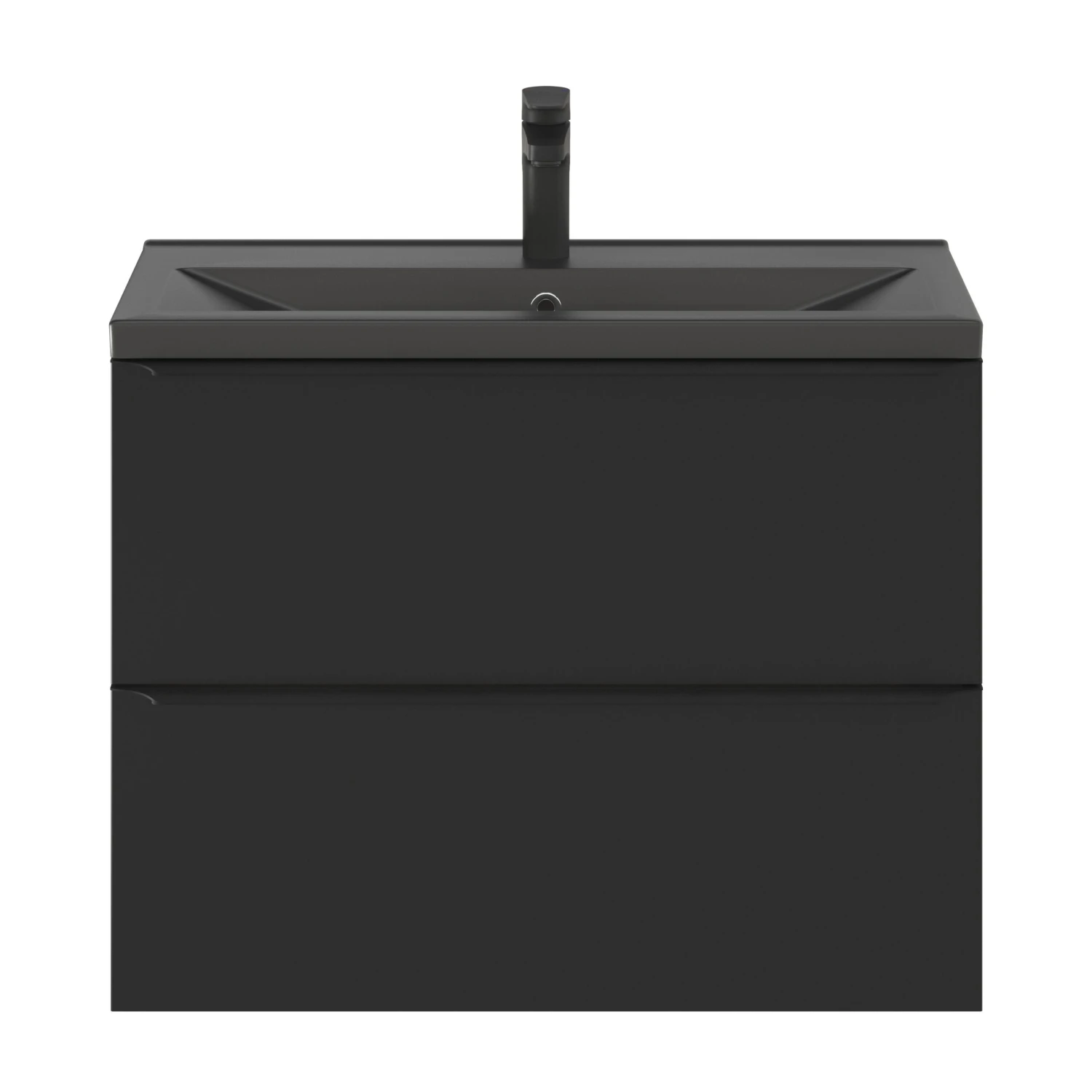 GoodHome Imandra Slimline Matt Black Wall-mounted Bathroom Cabinet (H)60cm (W)80cm 8 GoodHome Imandra Slimline Matt Black Wall-mounted Bathroom Cabinet (H)60cm (W)80cm - Image 6