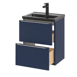 GoodHome Imandra Slimline Matt Blue Wall-mounted Bathroom Cabinet (H)60cm (W)50cm -Crystal Bathware goodhome imandra slimline matt blue wall mounted bathroom cabinet h 60cm w 50cm5059340393490 26c