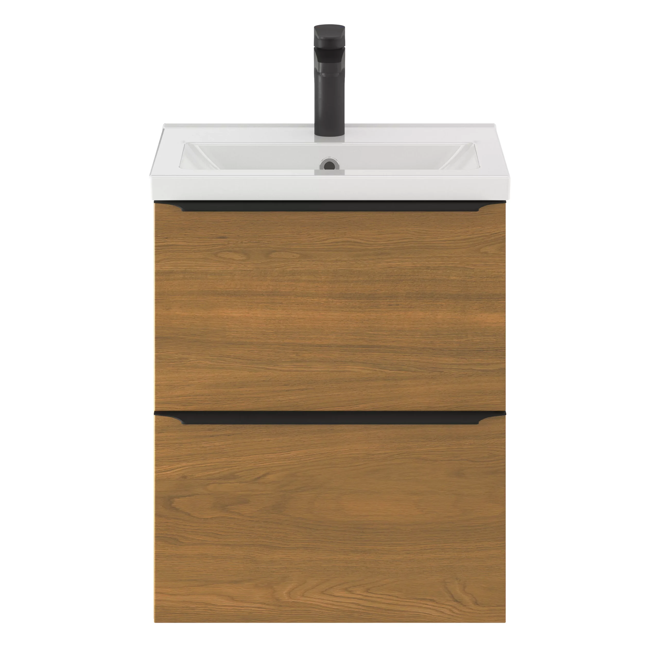 GoodHome Imandra Slimline Walnut Effect Wall-mounted Bathroom Cabinet (H)60cm (W)50cm 10 GoodHome Imandra Slimline Walnut Effect Wall-mounted Bathroom Cabinet (H)60cm (W)50cm - Image 8