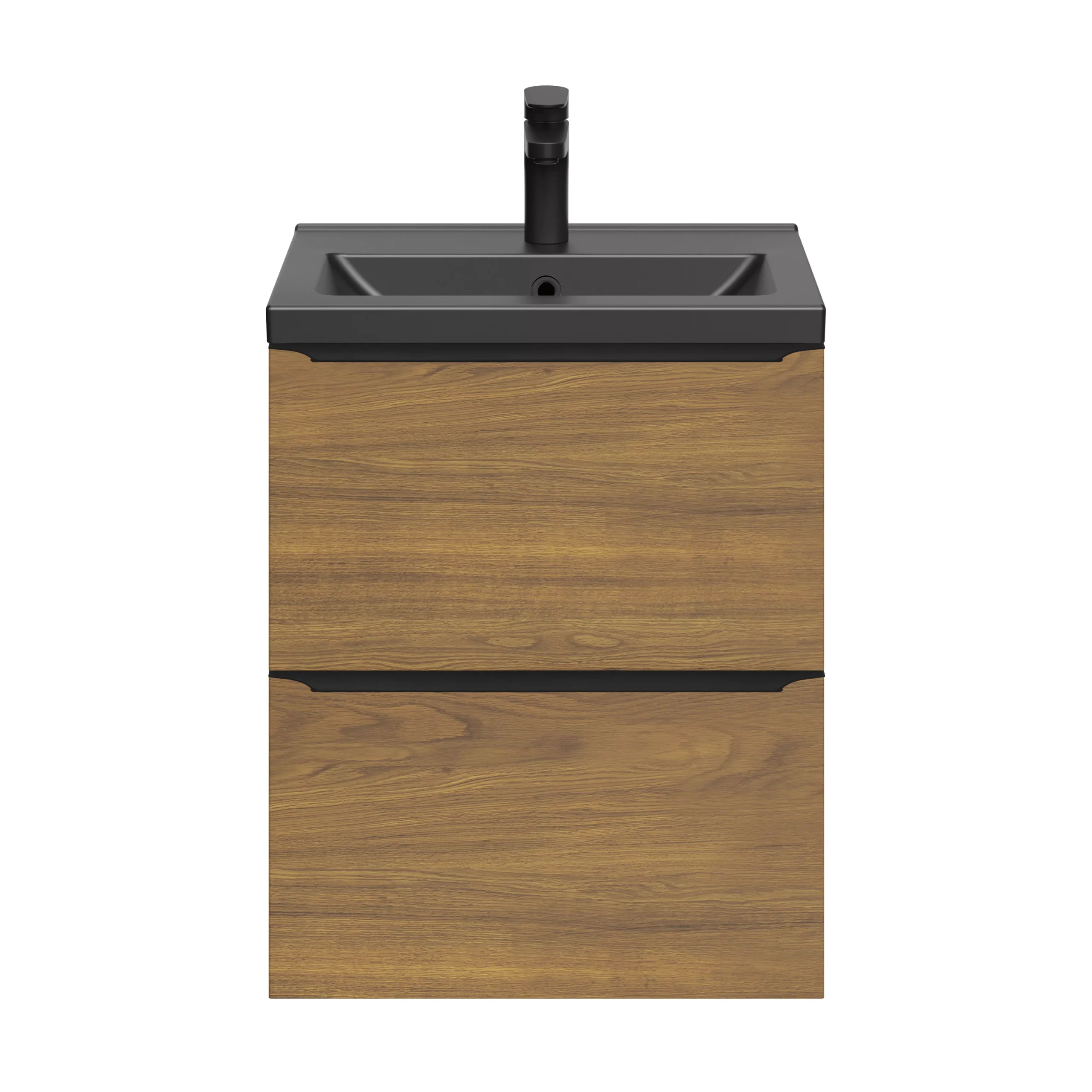 GoodHome Imandra Slimline Walnut Effect Wall-mounted Bathroom Cabinet (H)60cm (W)50cm 6 GoodHome Imandra Slimline Walnut Effect Wall-mounted Bathroom Cabinet (H)60cm (W)50cm - Image 4