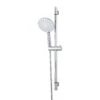 GoodHome Imelda Chrome Effect 5-spray Pattern Wall-mounted Shower Riser Rail Kit 2 GoodHome Imelda Chrome Effect 5-spray Pattern Wall-mounted Shower Riser Rail Kit -Crystal Bathware goodhome imelda chrome effect 5 spray pattern wall mounted shower riser rail kit3663602301585 01c