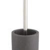 GoodHome Jubba Polymer Resin, Polypropylene (PP) & Stainless Steel Stone Effect Toilet Brush & Holder -Crystal Bathware goodhome jubba polymer resin polypropylene pp stainless steel stone effect toilet brush holder5059340218090 01c