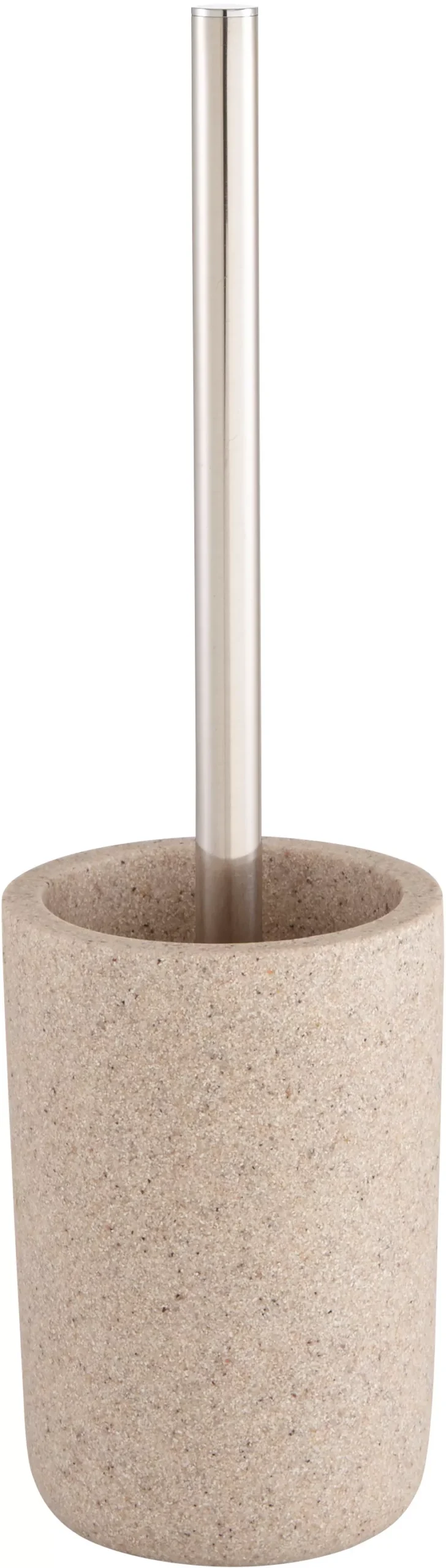 GoodHome Jubba Polymer Resin & Stainless Steel Sandstone Effect Toilet Brush & Holder 3 GoodHome Jubba Polymer Resin & Stainless Steel Sandstone Effect Toilet Brush & Holder