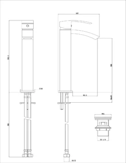 GoodHome Kepez Basin Mono Mixer Tap -Crystal Bathware goodhome kepez basin mono mixer tap5059340214436 01t bq