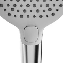 GoodHome Kolima Chrome Effect 3-spray Pattern Shower Head, 249mm -Crystal Bathware goodhome kolima chrome effect 3 spray pattern shower head 249mm5059340162287 36c