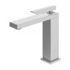 GoodHome Kolima Chrome Medium Square Deck-mounted Manual Basin Mono Mixer Tap -Crystal Bathware goodhome kolima chrome medium square deck mounted manual basin mono mixer tap5059340583112 01c