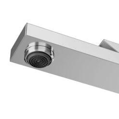 GoodHome Kolima Chrome Medium Square Deck-mounted Manual Basin Mono Mixer Tap -Crystal Bathware goodhome kolima chrome medium square deck mounted manual basin mono mixer tap5059340583112 36c