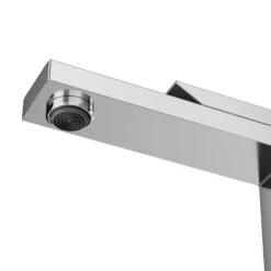 GoodHome Kolima Chrome Tall Square Deck-mounted Manual Sink Or Worktop Mono Mixer Tap -Crystal Bathware goodhome kolima chrome tall square deck mounted manual sink or worktop mono mixer tap5059340582696 36c