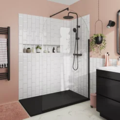 GoodHome Kolima Titanium Thermostatic Multi Head Shower -Crystal Bathware goodhome kolima titanium thermostatic multi head shower5063022042040 01i