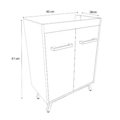 GoodHome LADOGA Matt WHITE Double Wall-mounted Bathroom Cabinet (H)81cm (W)6cm 21 GoodHome LADOGA Matt WHITE Double Wall-mounted Bathroom Cabinet (H)81cm (W)6cm -Crystal Bathware goodhome ladoga matt white double wall mounted bathroom cabinet h 81cm w 6cm3663602527268 17bq