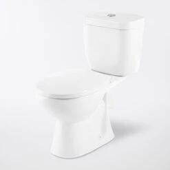 GoodHome Lagon White Close-coupled Toilet Set With Soft Close Seat
