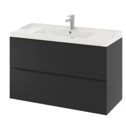 GoodHome Lana White Counter-mounted Counter Top Basin (W)100.4cm -Crystal Bathware goodhome lana white counter mounted counter top basin w 100 4cm5059340393209 34c