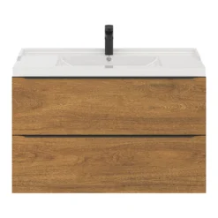 GoodHome Lana White Counter-mounted Counter Top Basin (W)100.4cm -Crystal Bathware goodhome lana white counter mounted counter top basin w 100 4cm5059340393377 33c