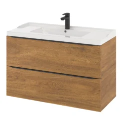 GoodHome Lana White Counter-mounted Counter Top Basin (W)100.4cm -Crystal Bathware goodhome lana white counter mounted counter top basin w 100 4cm5059340393377 34c