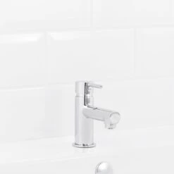 GoodHome Lazu Basin Mono Mixer Tap -Crystal Bathware goodhome lazu basin mono mixer tap5059340214207 03i bq