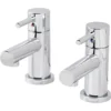 GoodHome Lazu Contemporary Basin Pillar Tap -Crystal Bathware goodhome lazu contemporary basin pillar tap3663602662389 01bq