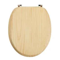 GoodHome Levanto Natural Pine Effect Bottom Fix Standard Close Toilet Seat -Crystal Bathware goodhome levanto natural pine effect bottom fix standard close toilet seat3663602904731 03bq