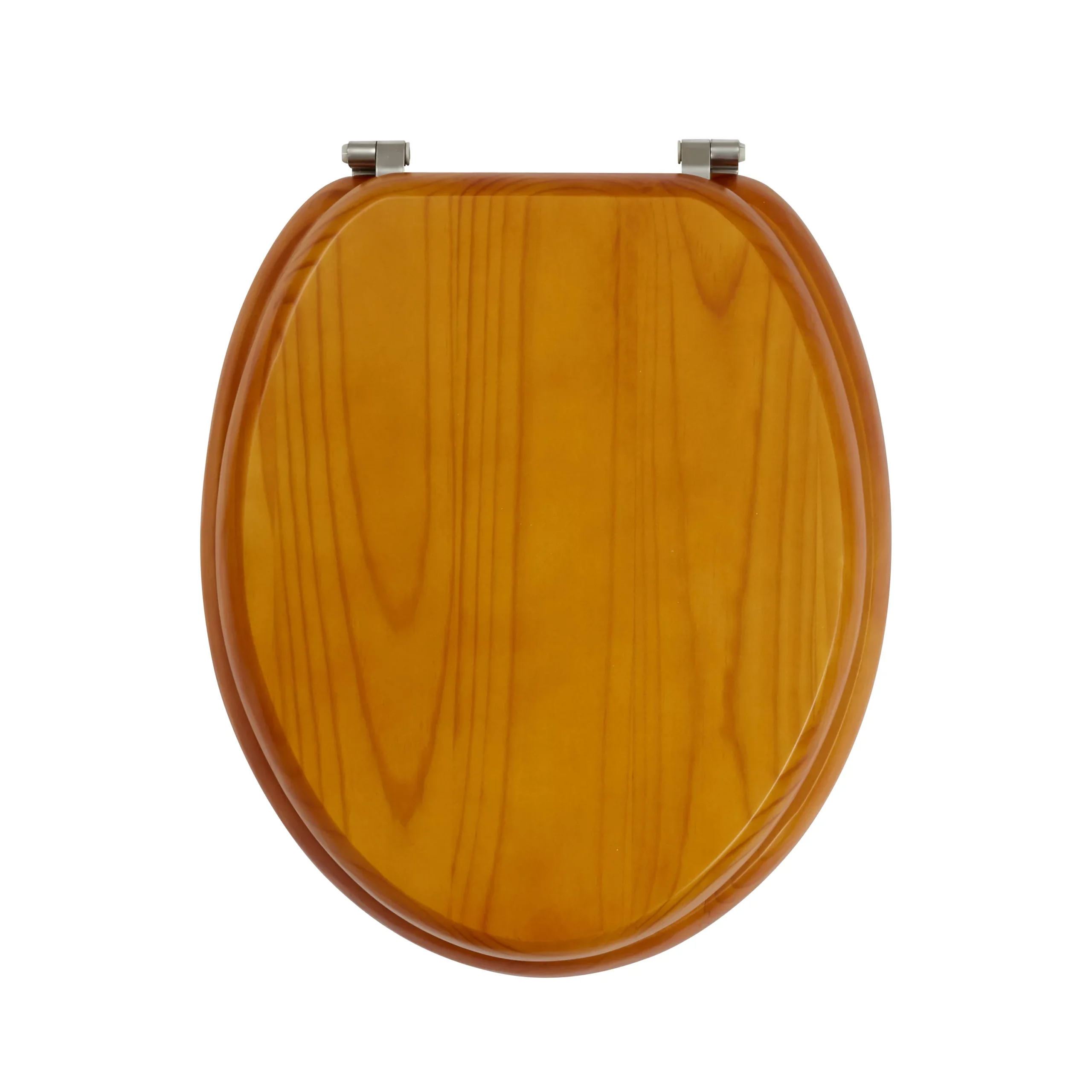 GoodHome Levanto Pine Effect Bottom Fix Standard Close Toilet Seat 4 GoodHome Levanto Pine Effect Bottom Fix Standard Close Toilet Seat - Image 2