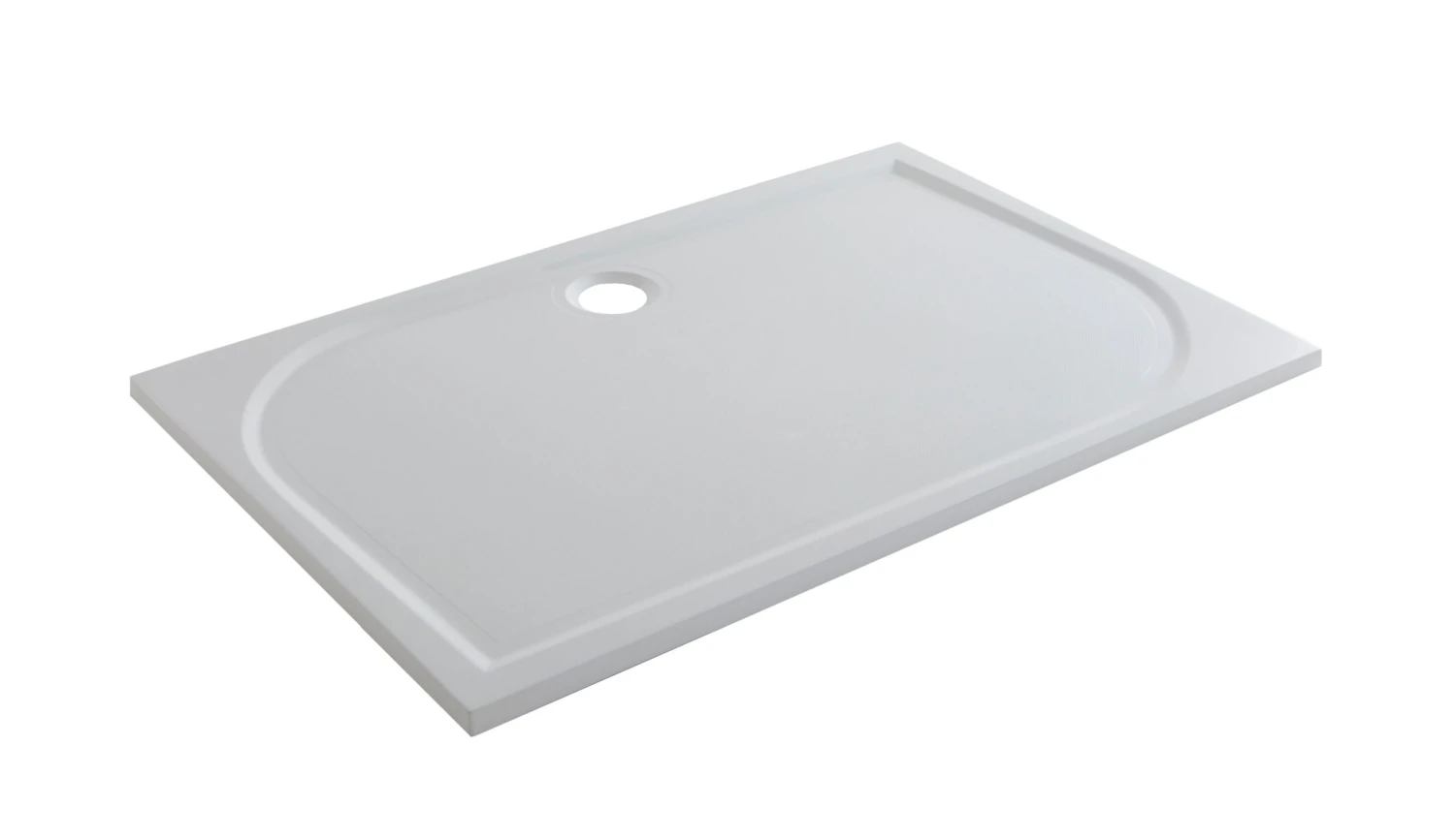 GoodHome Limski Rectangular Shower Tray (L)800mm (W)1200mm (H)28mm 4 GoodHome Limski Rectangular Shower Tray (L)800mm (W)1200mm (H)28mm - Image 2