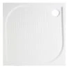 GoodHome Limski Square Shower Tray (L)800mm (W)800mm (H)28mm -Crystal Bathware goodhome limski square shower tray l 800mm w 800mm h 28mm3663602943693 02bq