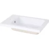 GoodHome Makonda White Oblong Counter-mounted Counter Top Basin (W)60.4cm -Crystal Bathware goodhome makonda white oblong counter mounted counter top basin w 60 4cm3663602527282 01bq