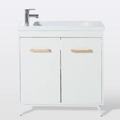 GoodHome Makonda White Oblong Counter-mounted Counter Top Basin (W)80.4cm -Crystal Bathware goodhome makonda white oblong counter mounted counter top basin w 80 4cm3663602527428 21c