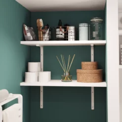 GoodHome Marloes Gloss White Chipboard Bathroom Worktop 2.8cm X 45.2cm X 100cm 14 GoodHome Marloes Gloss White Chipboard Bathroom Worktop 2.8cm X 45.2cm X 100cm -Crystal Bathware goodhome marloes gloss white chipboard bathroom worktop 2 8cm x 45 2cm x 100cm3663602414865 01i