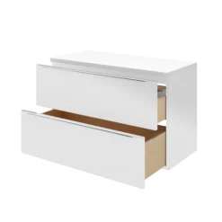 GoodHome Marloes Gloss White Chipboard Bathroom Worktop 2.8cm X 45.2cm X 100cm 18 GoodHome Marloes Gloss White Chipboard Bathroom Worktop 2.8cm X 45.2cm X 100cm -Crystal Bathware goodhome marloes gloss white chipboard bathroom worktop 2 8cm x 45 2cm x 100cm3663602932864 52c