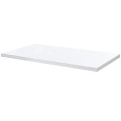GoodHome Marloes Gloss White Chipboard Bathroom Worktop 2.8cm X 45.2cm X 120cm