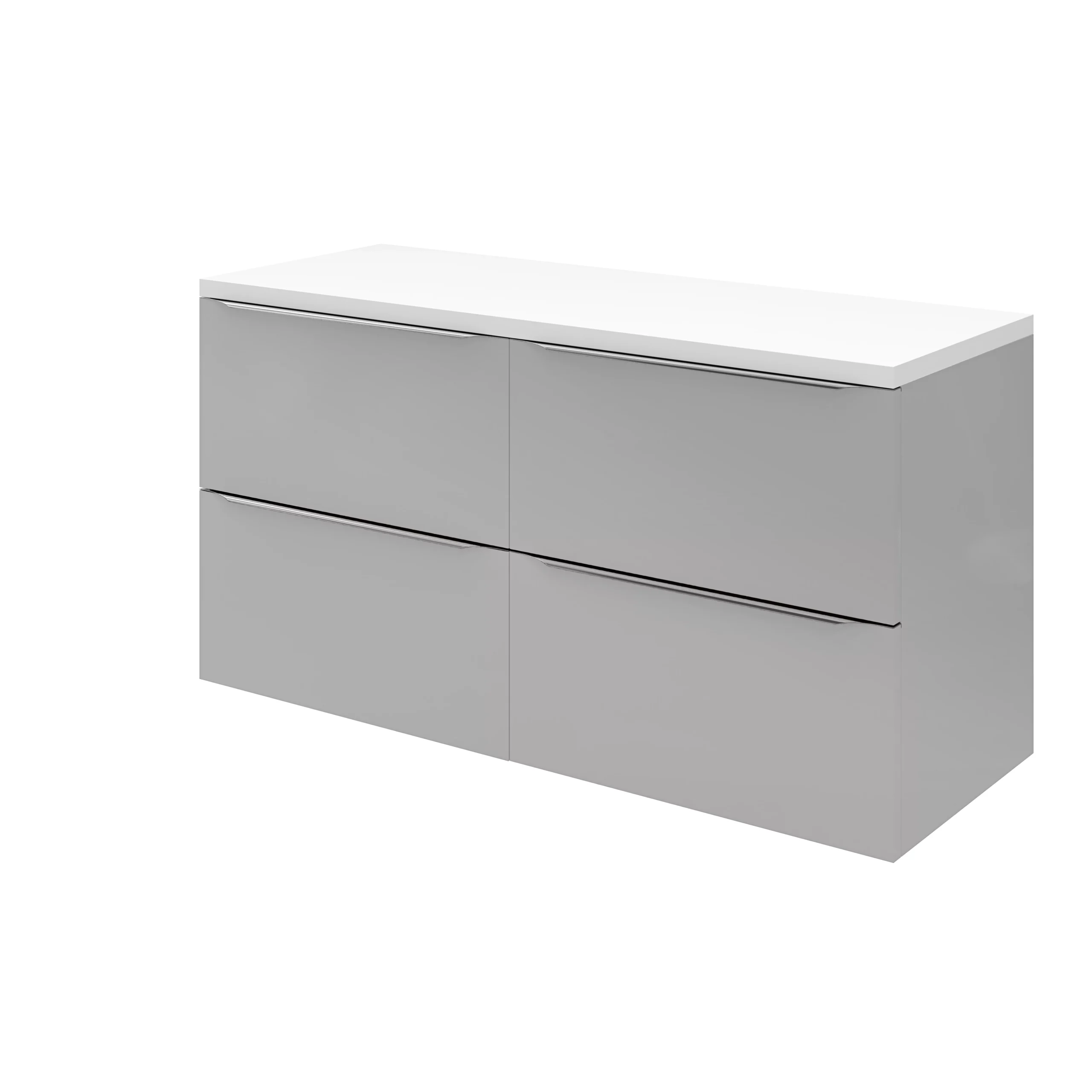 GoodHome Marloes Gloss White Chipboard Bathroom Worktop 2.8cm X 45.2cm X 120cm 6 GoodHome Marloes Gloss White Chipboard Bathroom Worktop 2.8cm X 45.2cm X 120cm - Image 4