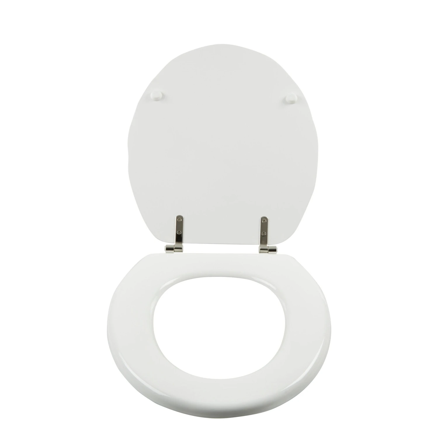 GoodHome Mendra White Bottom Fix Standard Close Toilet Seat 4 GoodHome Mendra White Bottom Fix Standard Close Toilet Seat - Image 2