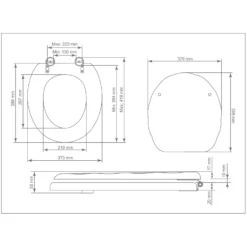 GoodHome Mendra White Bottom Fix Standard Close Toilet Seat 14 GoodHome Mendra White Bottom Fix Standard Close Toilet Seat -Crystal Bathware goodhome mendra white bottom fix standard close toilet seat3663602904397 06bq