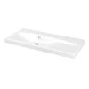 GoodHome Mila White Counter-mounted Counter Top Basin (W)100.4cm -Crystal Bathware goodhome mila white counter mounted counter top basin w 100 4cm3663602933175 01bq