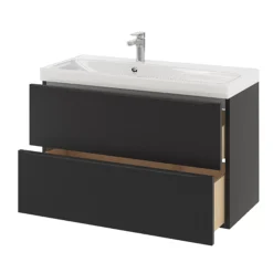 GoodHome Mila White Counter-mounted Counter Top Basin (W)100.4cm 27 GoodHome Mila White Counter-mounted Counter Top Basin (W)100.4cm -Crystal Bathware goodhome mila white counter mounted counter top basin w 100 4cm5059340393209 29c